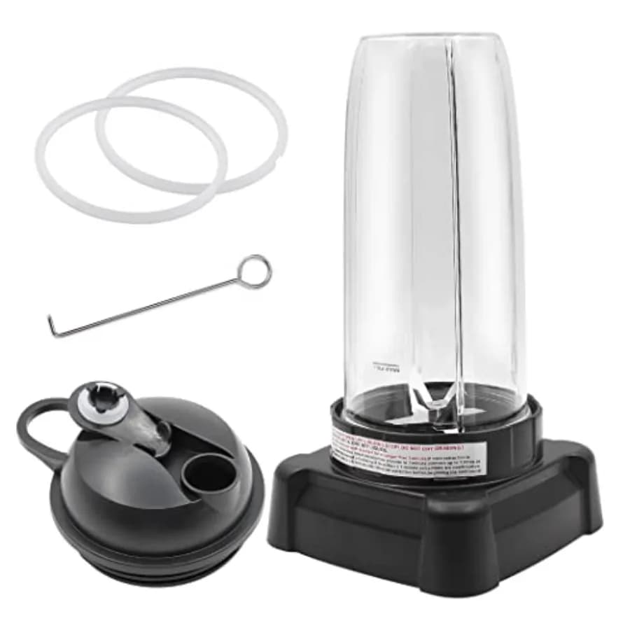 Nuova lama estrattore con bicchiere da 32oz e coperchio compatibile con Ninja Blender BL660W/BL660/BL740/BL770/BL771/BL773CO/780