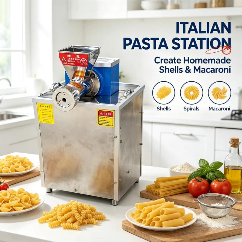 Commercial Multi Function Pasta Machine Pot Macaroni Rapid Production Machine
