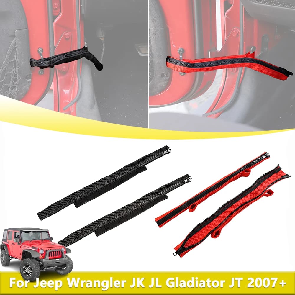 Limitatore porta cravatta cinghia tappo corda per Jeep Wrangler JL JK JT 2007-2025 porta laterale limite copertura protettiva Car Styling accessorio