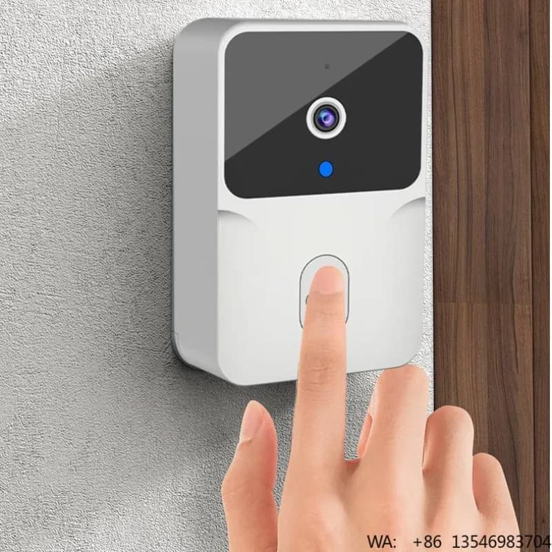 Campanello Wireless Intelligente con Telecamera HD e Avvisi in Tempo Reale, Videocitofono Impermeabile con Visione Notturna, Campanello WiFi 2.4G Sicuro