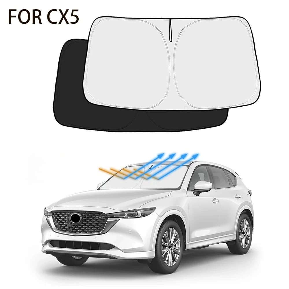 Per Mazda CX5 CX-5 2017-2024 Auto Parabrezza Parasole Copertura Finestra Anteriore Parasole Visiera Accessori Per Interni Auto Protezione UV