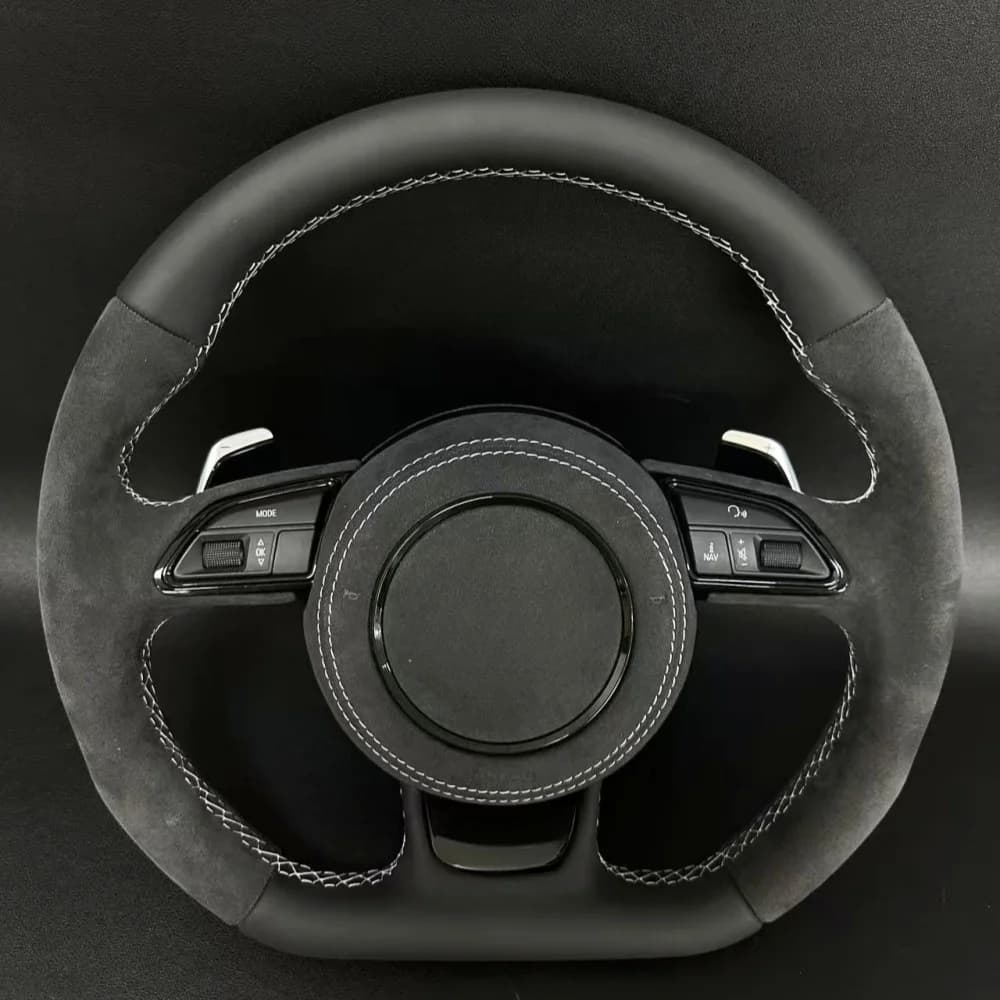 100% anti-slip braid custom car cover suitable for Audi A4l A6l A3 A5 Q5l Q3 Q7 A8 TT Q2l steering wheel cover products