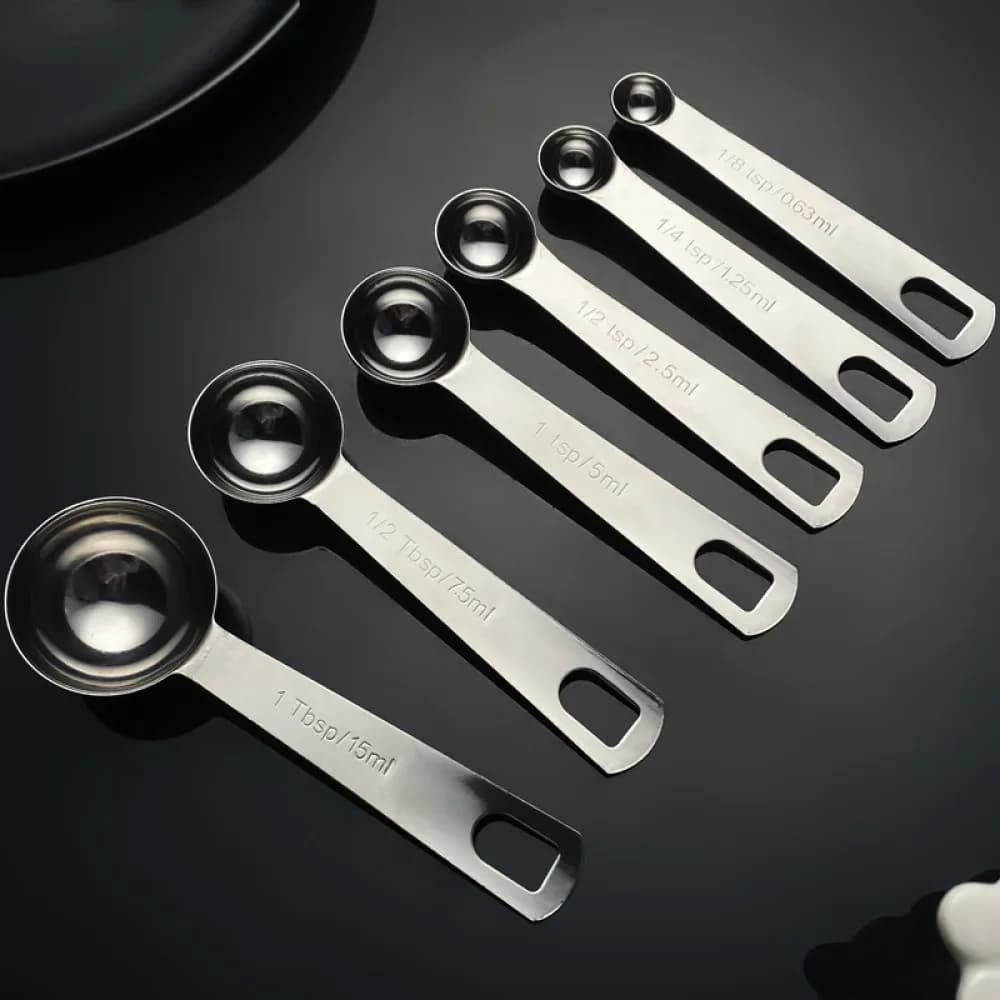 Kitchen Measuring Spoons Metal Set Culinary Baking Tools Accurate Scale Gadgets For Precise Cooking Seasoning Essentials