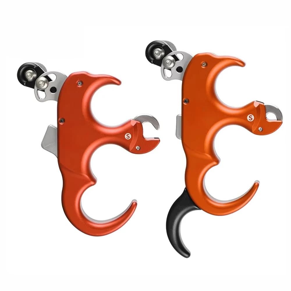 Aluminum Auto Release Aid 3/4 Finger Design For Compound Bow Target Archery Shooting Nice Holiday Gift For Shooting Enthusiasts