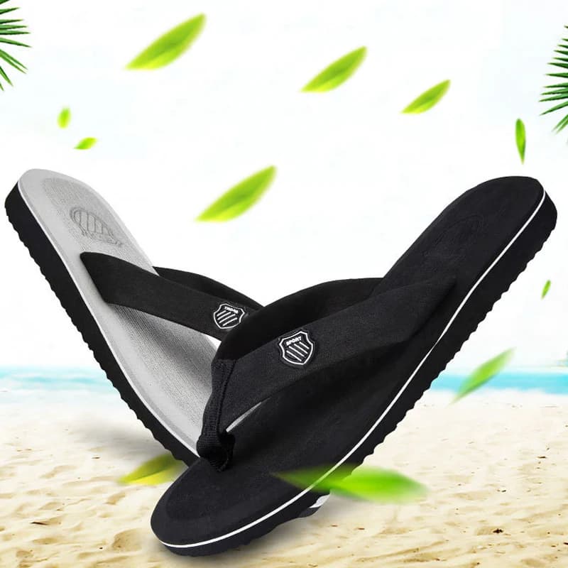 Hot Sale Men's flip-flop Outdoor Casual Beach Slippers Soft Light Summer Non-slip Shoes Man Shower 2024 Zapatos Hombre