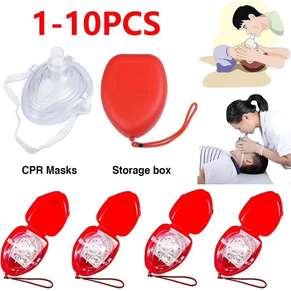 Professional respiratory mask for first aid CPR Protective mask for artificial breathing with unidirectional valve Emergency rescue tool