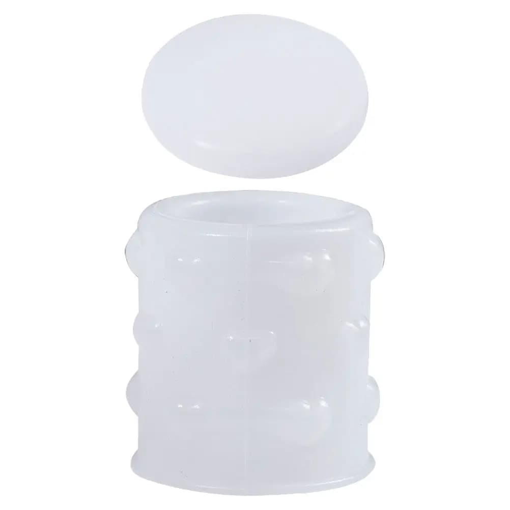 DIY Heart Shaped Silicone Mold Embossed Relief for Holder Aromatherapy Plaster Resin Epoxy Resin Cup Storage Jar