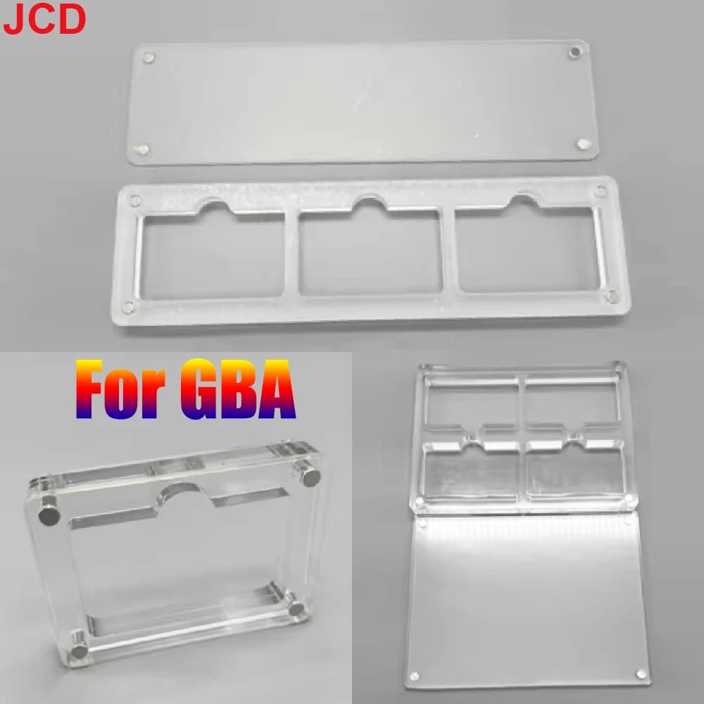 JCD 1 pz per scatola di carte da gioco GBA copertura magnetica scatola di immagazzinaggio scatola di visualizzazione di giochi in acrilico ad alta trasparente