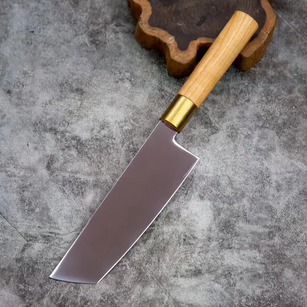 6 pollici Nakiri Coltello Sharp Chef Mannaia Sashimi Affettare Salmone Sushi Filetto Pesce Messer Longquan Coltelli da cucina Manico in legno