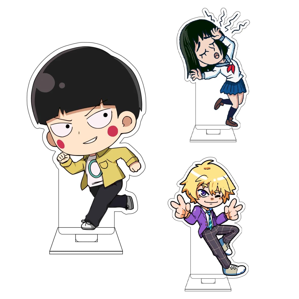 Statuetta in Acrilico da 10CM di Reigen Arataka, Personaggio Anime Mobu Saiko Hyaku, per Cosplay ‌ ‌ Regali e ornamenti di Shigeo Kageyama