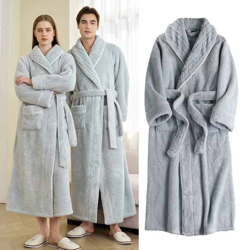 2025 Autunno Inverno Caldo Kimono di Spessore Corallo del Panno Morbido Accappatoio Abito Delle Donne Degli Indumenti Da Notte Caldo Abbigliamento Per La Casa Lungo di Grandi Dimensioni Da Letto