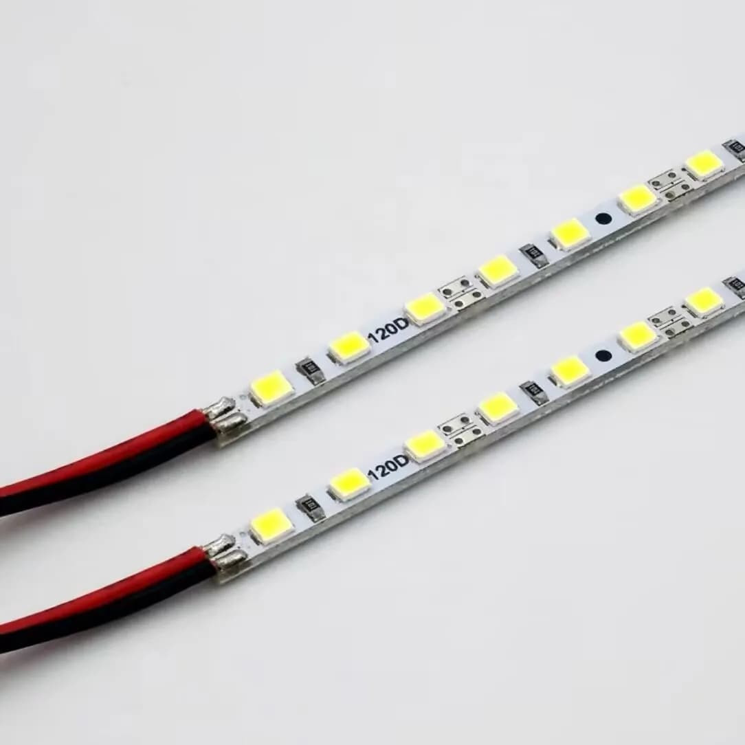 10 pz 12 v 24 v Sottile 3mm 4mm LED Barra Rigida Striscia Dura 120 led/m Stretta Lightbox Segno Canale Lettera armadio 3000k 4000k 6000k