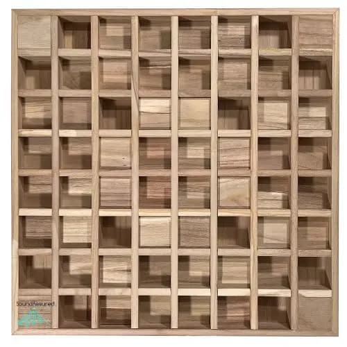 Pannello Diffusore Acustico in Legno per Acustica Ambientale e Riduzione del Rumore