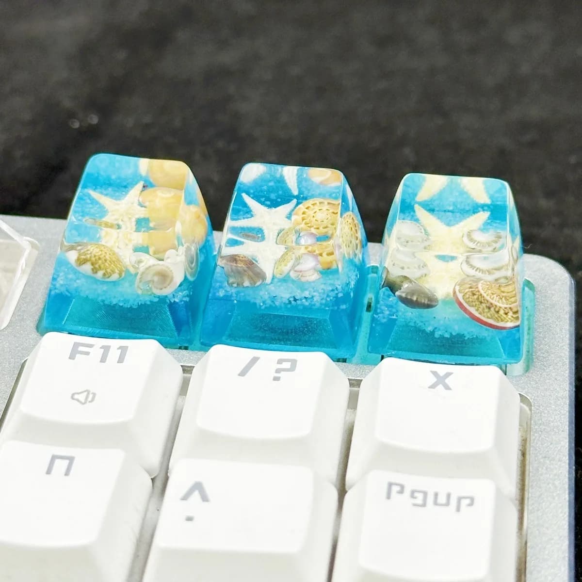 1 pz Conch Keycap Tastiera meccanica unica Copritasti SA R1 Profilo Asse trasversale Copritasti Decorazione Accessori da gioco