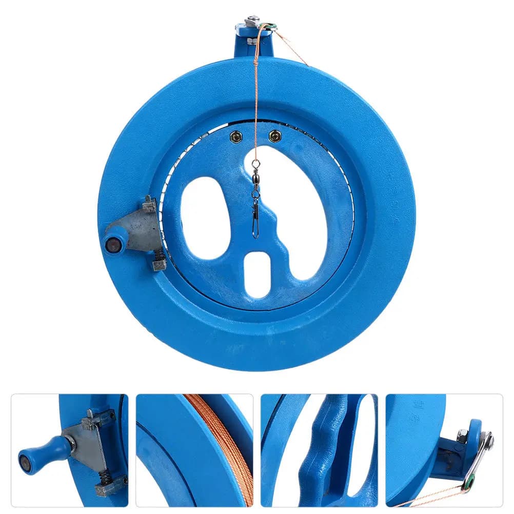 1 Set Avvolgicavo per Aquiloni in Plastica Migliorato, Portatile e Leggero, con Maniglia per il Controllo a Lungo Raggio e Guida Fluida