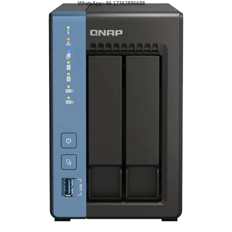 QNAP TS-216-4G NAS di rete portatile QNAP TS-216 con 4G e quattro core, interfacce USB e SSD - Nuovo in stock