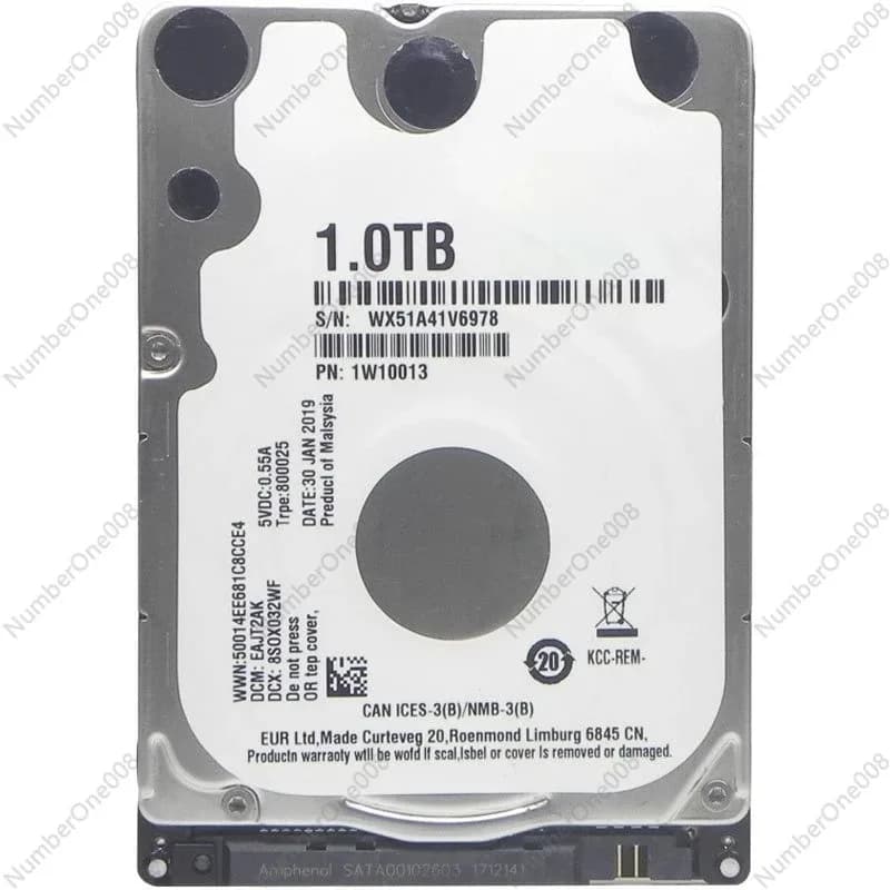 Disco Rigido SATA da 2,5 Pollici per Laptop, HDD Meccanico, Non SSD, Interno