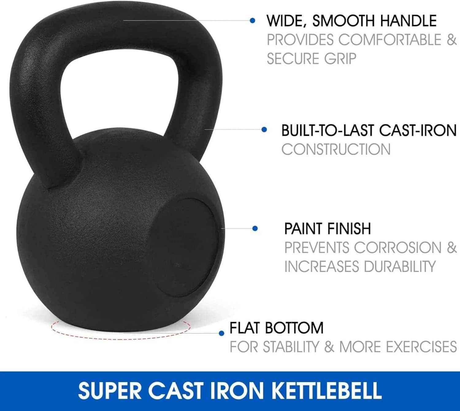 5-80 pounds cast iron Kettlebell for weight exercises with handlebars, gym, home workout equipment for the whole body, push up, handle