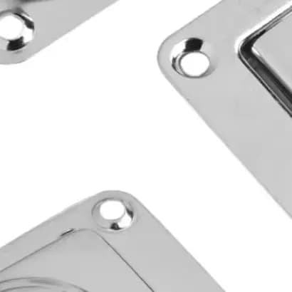 4PCS Stainless Steel Flush Mount D-Rings Tie Down Anchor For Boat Trailer Truck Floor Cargo Securing Hardware Accessories