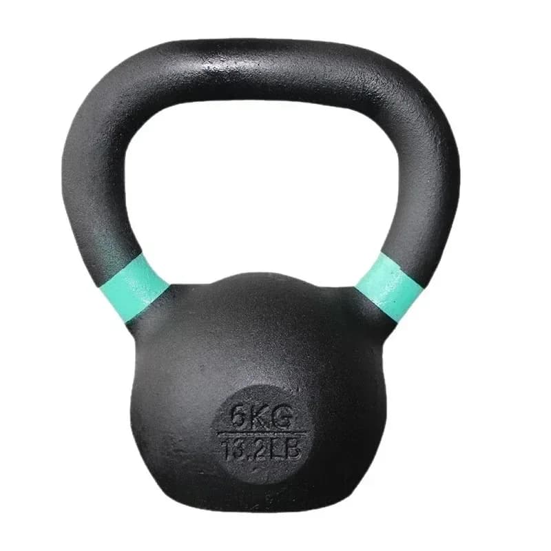 2025 New Cast Iron Kettlebell Color-Coded Ring Ergonomic Handle For Home Gym Commercial Fitness Strength Trainers Enthusiasts