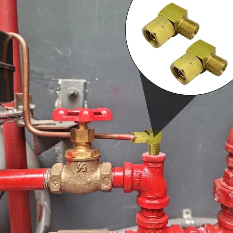 Gas Hose Fitting 1/4\" for Gas, Flexible Hose for Gas Stove, Brass Pipe Fitting for Propano, Camper and Camping Accessories, Gas Pipe Fitting