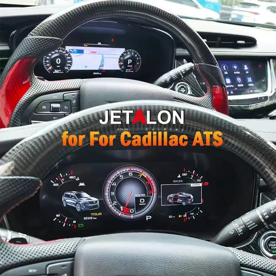12.3 '' LCD Dashboard Smart Cluster For Cadillac XT5 XT6 2016-2024 Tool Screen Update Tool Tachymeter