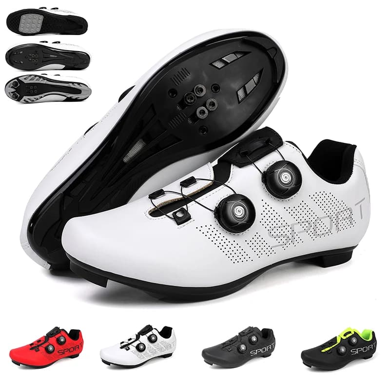 Scarpe da ciclismo traspiranti Scarpe da MTB Scarpe da ciclismo da mountain bike da donna da uomo Scarpe sportive da ciclismo su strada Scarpe con pedali Spd