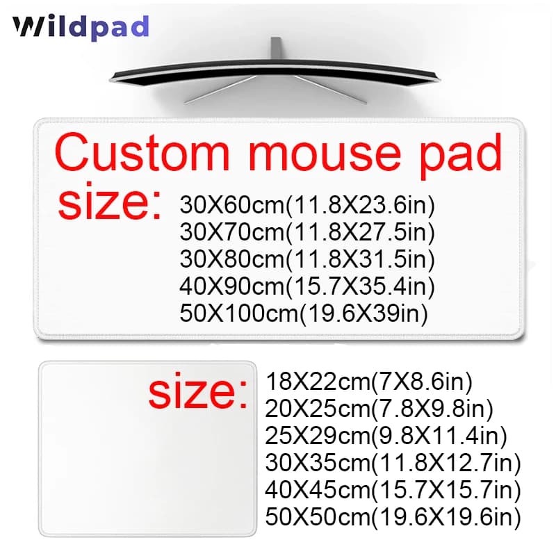 Tappetino per mouse personalizzato Stampa Tappetino da gioco grande fai da te Tappetino personalizzato per giochi Dimensioni XXL Tappetino per mouse da ufficio per giocatori Logo OEM Sconti sfusi Tappetino da scrivania