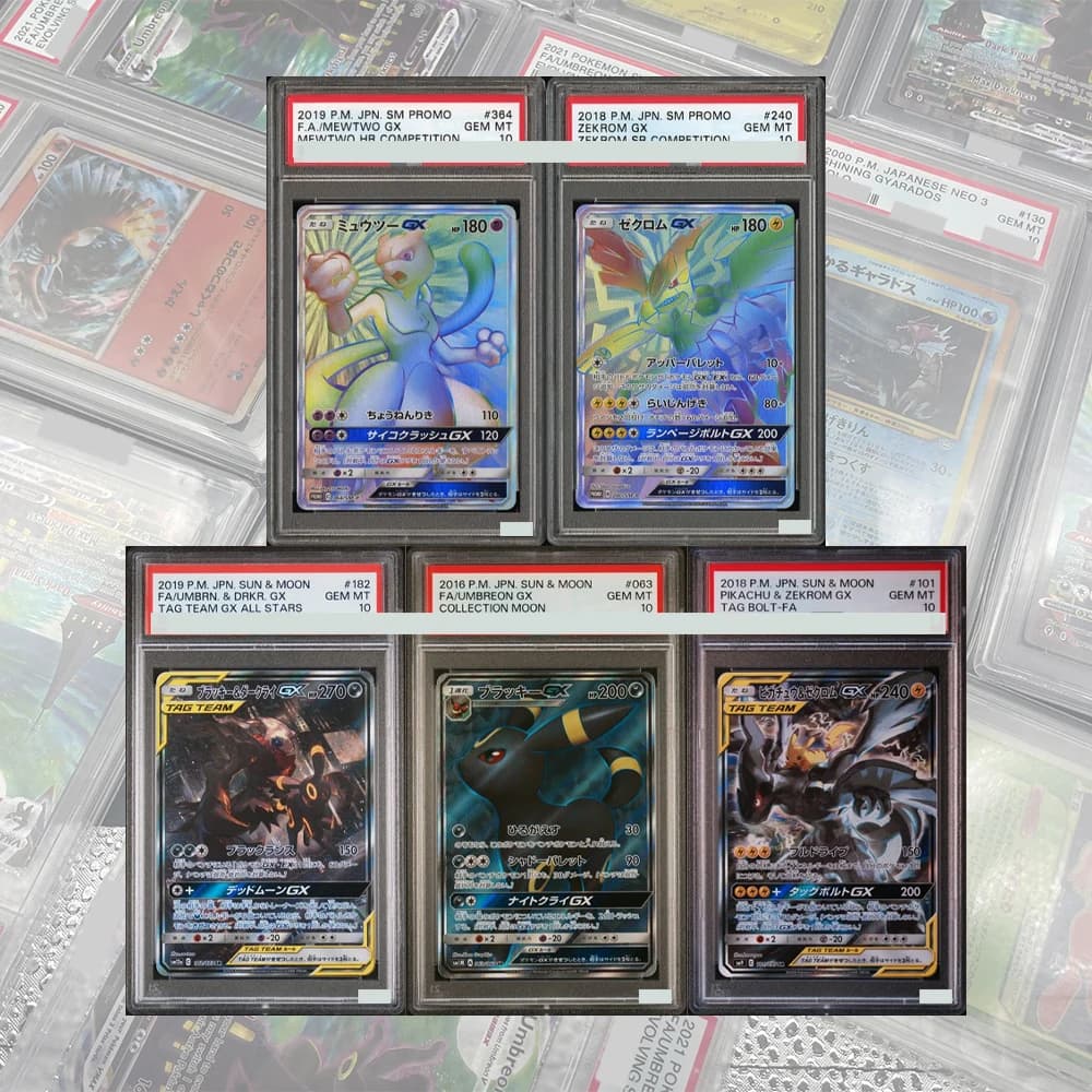 Umbreon Darkrai Gx 2019 Giapponese SM # 182 TAG TEAM All Stars DIY Proxy PTCG Collection Card GEM MT 10 Carte Olografiche da Collezione Regalo