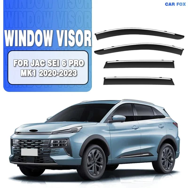 Per JAC Sei 6 Pro 2020+ - Deflettori Parasole per Finestrini Auto, Protezioni Antipioggia e Antivento per Finestrini Laterali, Accessori Auto