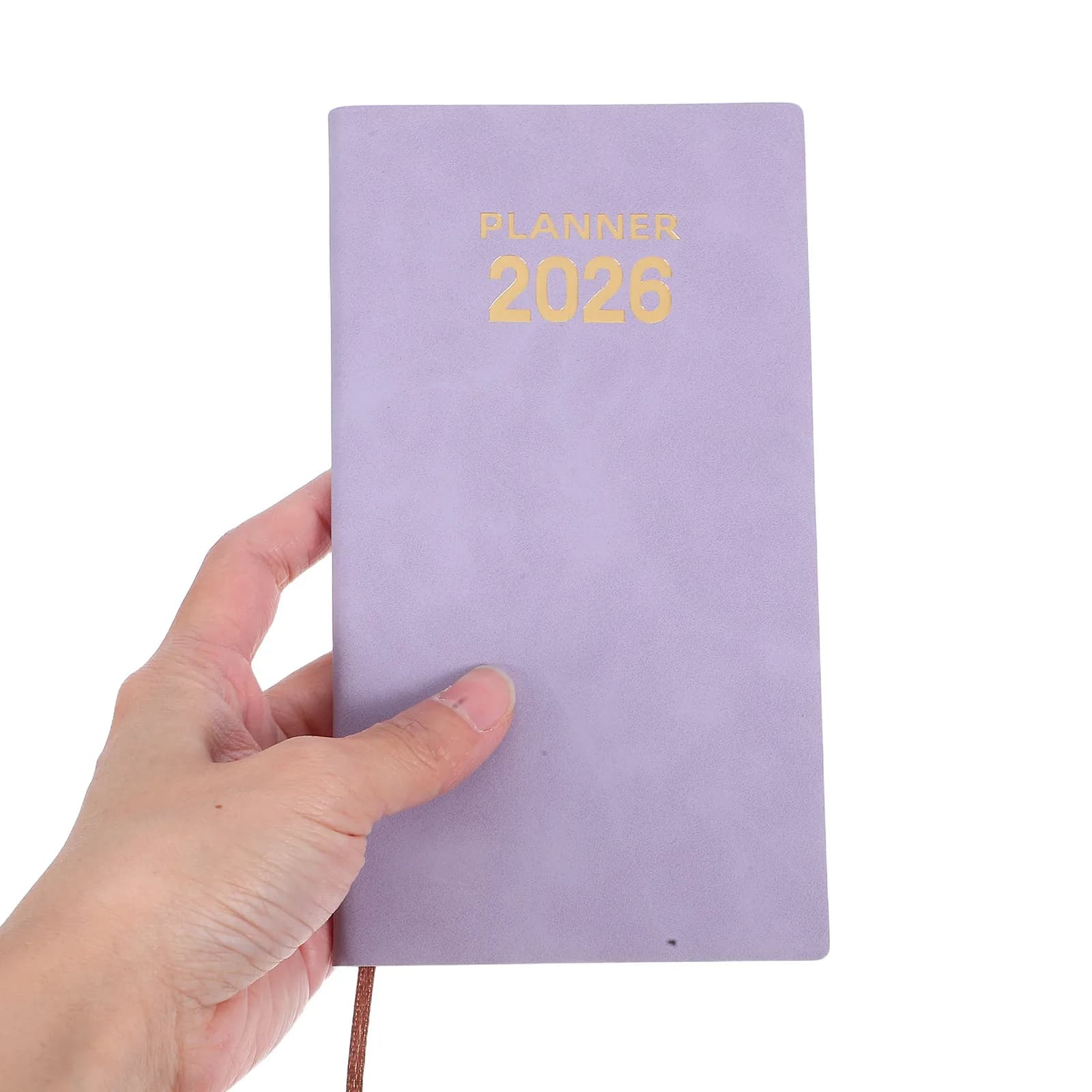 Agenda Tascabile A6 Portatile 2026 in PU, Calendario Scolastico, Organizer Personale Giornaliero, Diario, Blocco Note