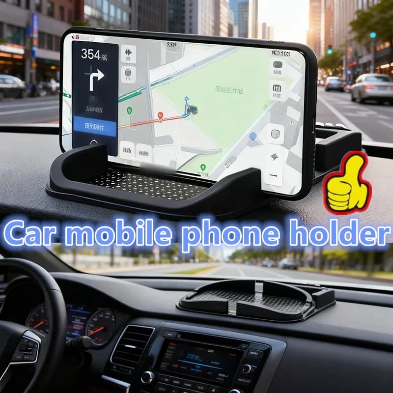 NUOVO Tappetino Antiscivolo Universale per Cruscotto Auto, Supporto per Telefono e GPS, Tappetino in Silicone Antiscivolo, Accessori Auto