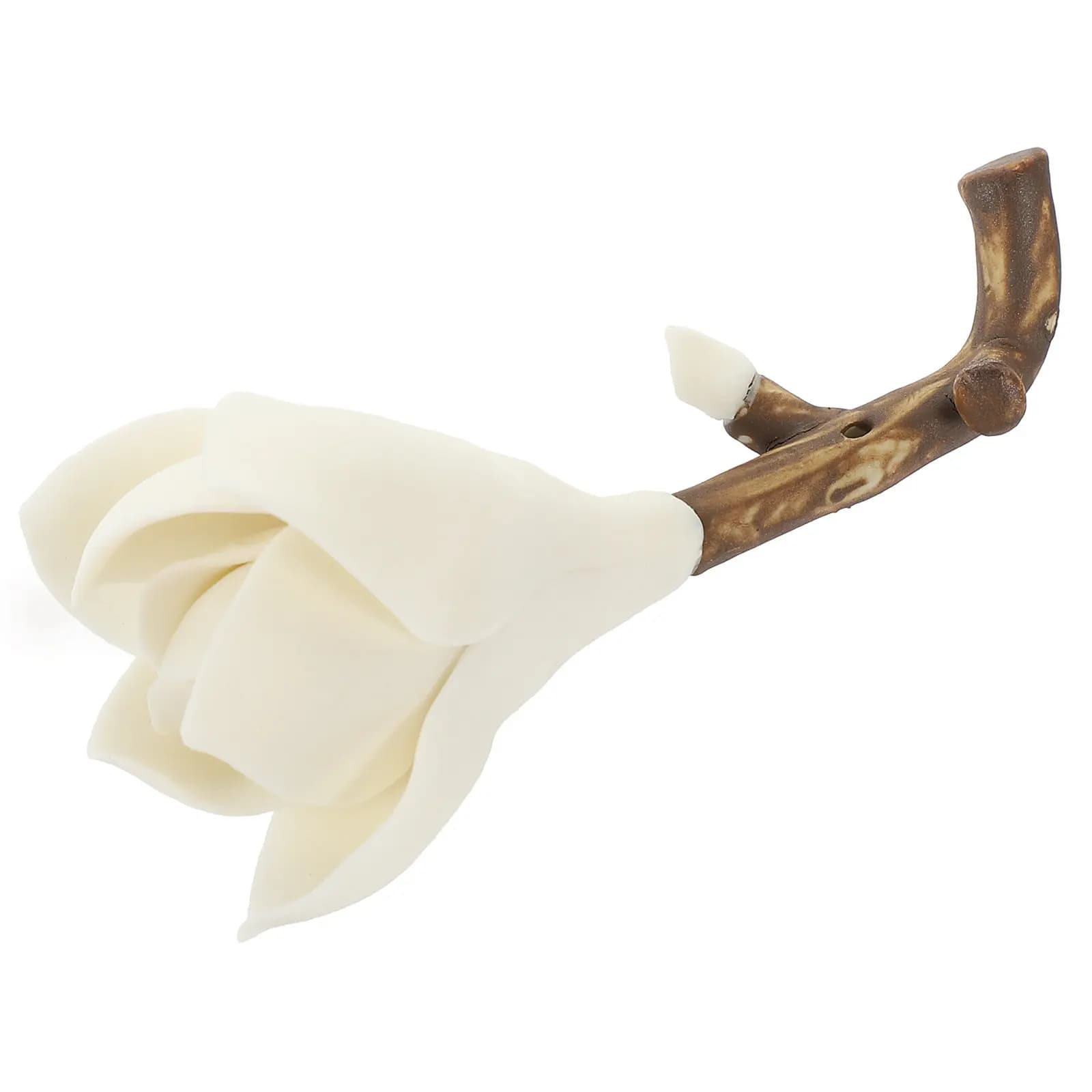 Porta Incenso in Ceramica Artigianale a Forma di Magnolia, Bruciatore Decorativo per Casa, Ufficio, Scrivania, Decorazione, Sollievo dall'Ansia, Sonno