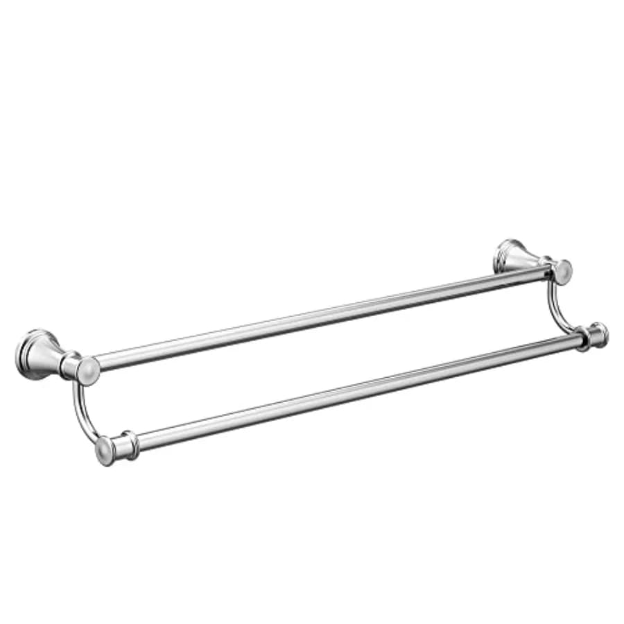 Portasciugamani doppio da bagno Belfield da 24 pollici YB6422CH
