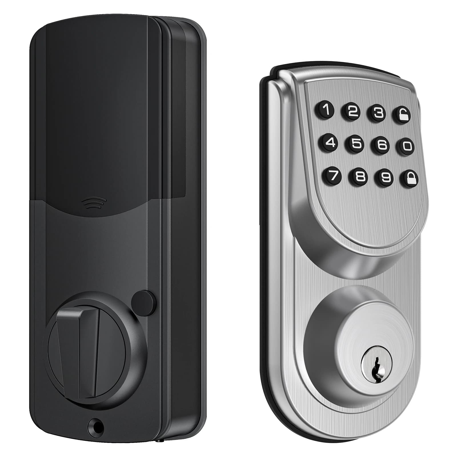 Tuya Keypad Digital Smart Door Lock with App & Cloud Keyless Entry Password Optional Handle for Home Office School