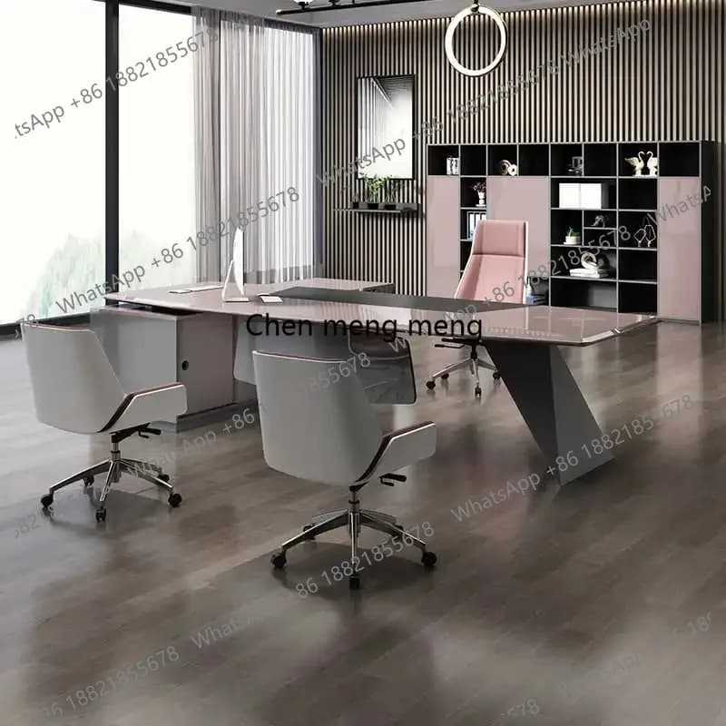 Scrivanie Moderne in Legno per Gaming, Studio e Ufficio, Scrivania Regolabile in Altezza, Mesa De Escritorio, Mobili per Ufficio, Scrivanie per Computer di Design per Casa