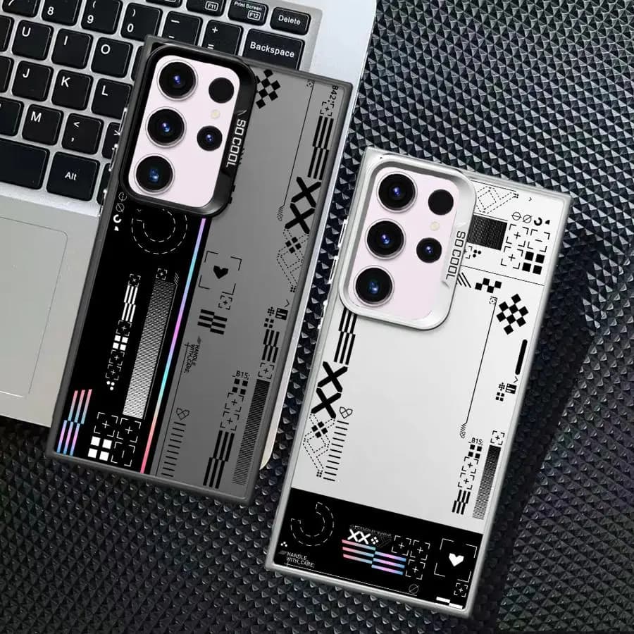 Cover per Samsung Galaxy S25 S20 FE S23 S21 Note 20 Ultra S24 FE S22 Ultra S25 Edge, Custodia per Telefono con Design Classico da Gioco