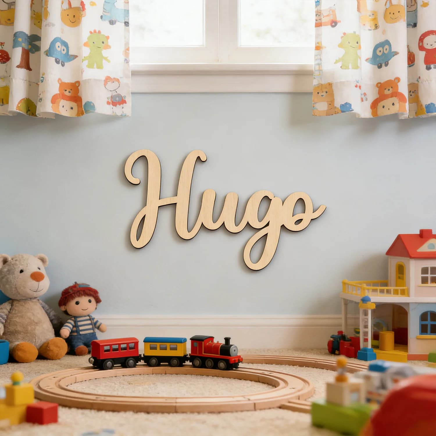 1pc Custom Wooden Room Name Sign Customizable names, dates, and greetings, Ideal wall decoration gifts and decorative signs,