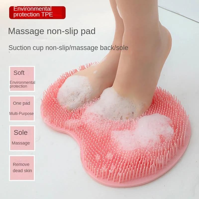 Multifunzionale Lazy Back sfregamento massaggio spazzola da bagno antiscivolo Pad ventosa Pad per sfregamento del piede Pad per sfregamento del piede del bagno