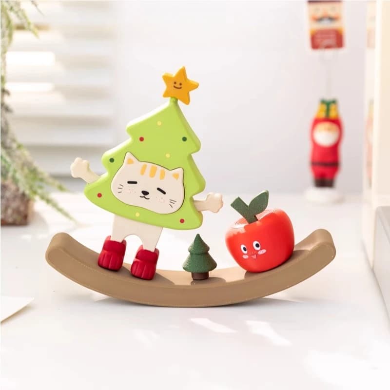 Cartone animato giapponese simpatico albero gatto ornamento a dondolo casa soggiorno camera dei bambini decorazione del desktop albero di Natale ornamento bambola