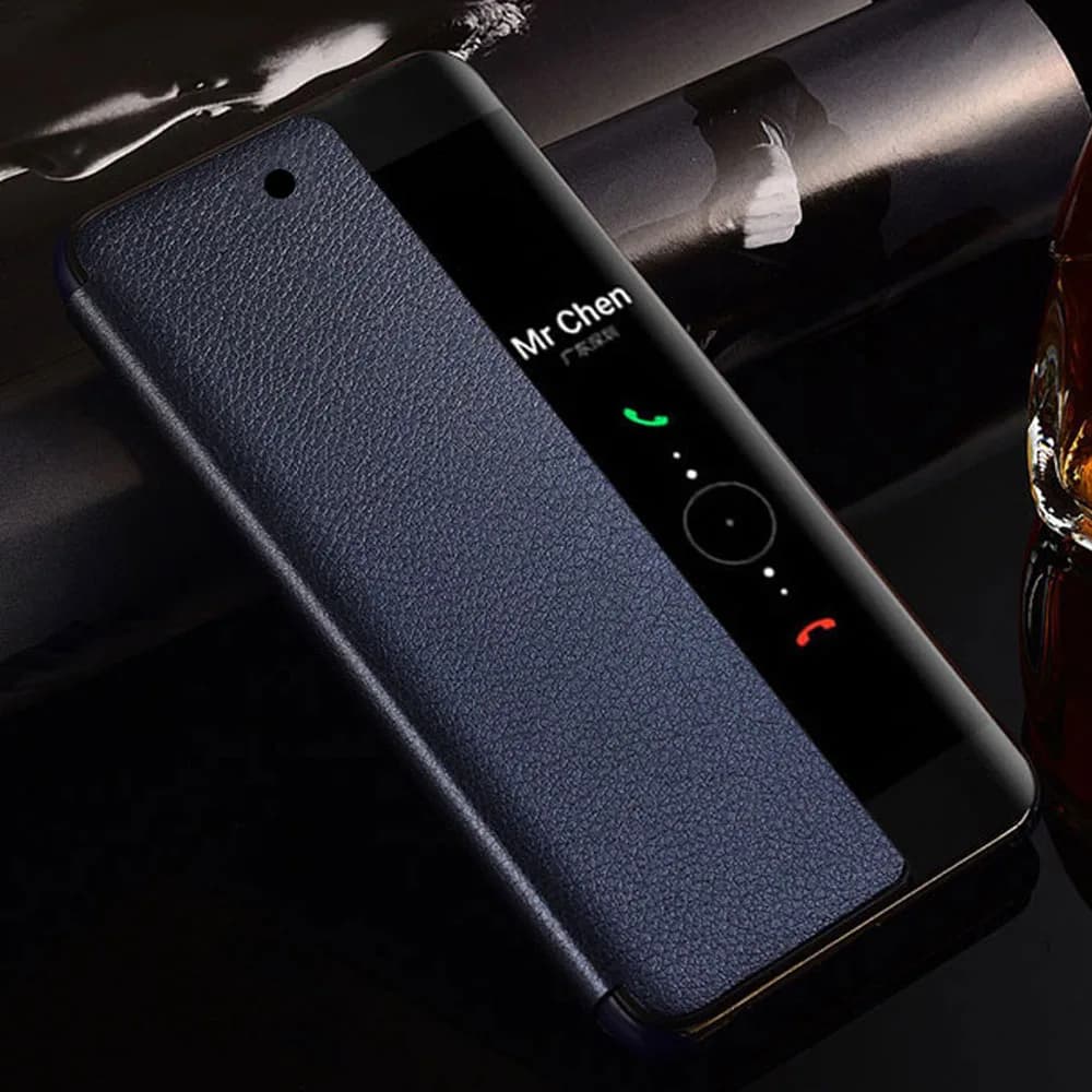 Smart View book case with window for Samsung Galaxy S25 S23 S24 A52 A72 S22 Ultra 5G S21 S20 FE S10 S25Plus Note 20 leather