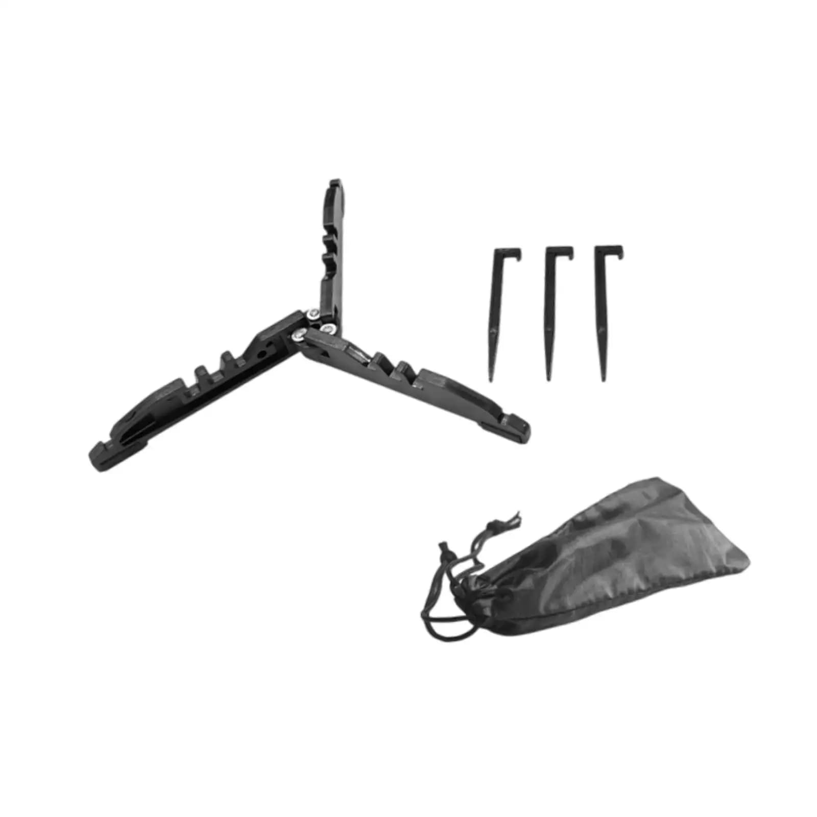 Staffa pieghevole per serbatoio del gas, ripiano per bottiglie, facile installazione, supporto portatile antiscivolo in nylon per picnic, campeggio all'aperto, barbecue, pesca