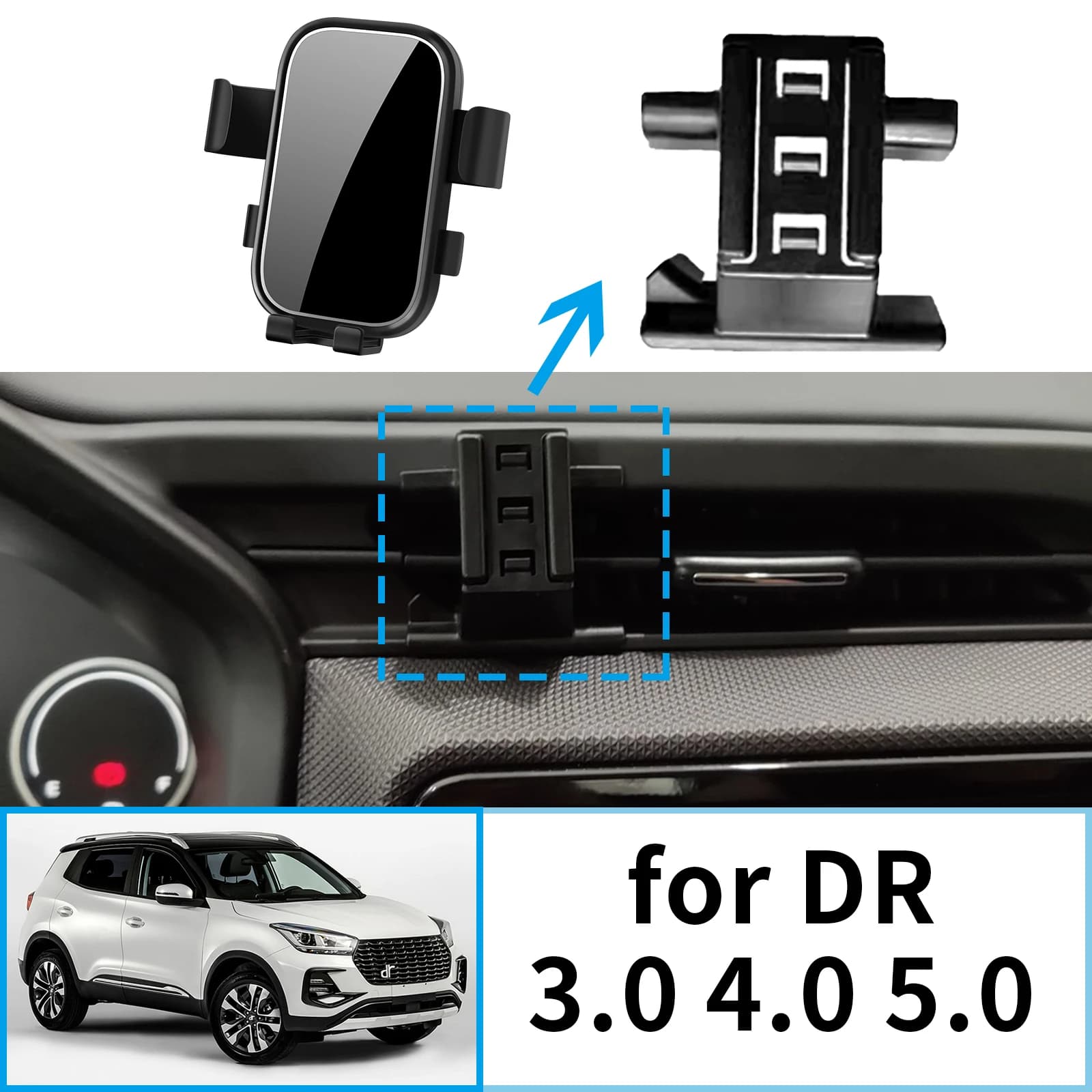Misura per DR 3.0 4.0 5.0 DR3 DR4 DR5 DR 3 4 5 Supporto per telefono cellulare per auto Accessori Staffa GPS Supporto di navigazione Auto