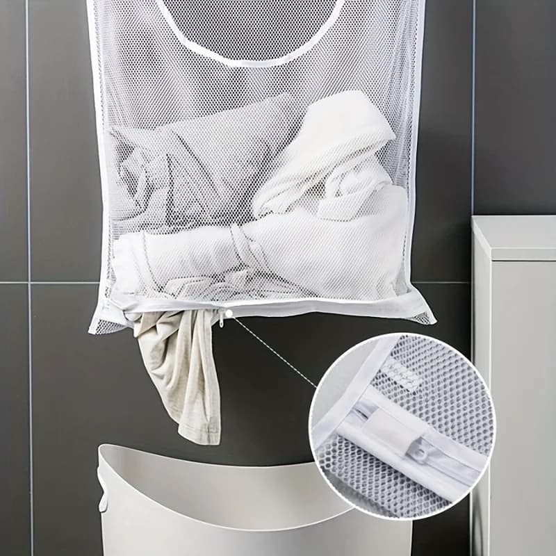 1/2 pcs hanging bag for bathroom clothes hanging bag for laundry net bag to store clothes for doll basket for dirty clothes storage tool for home
