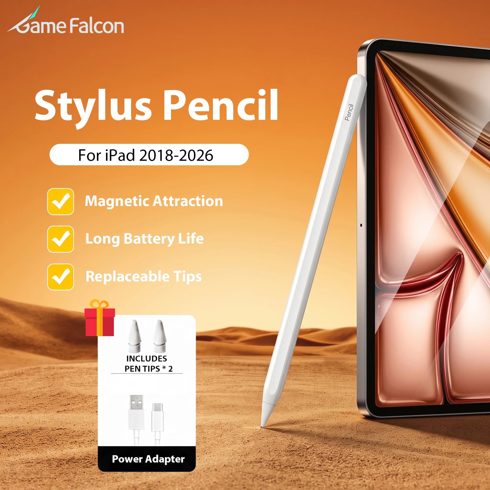For Apple Pencil Stylus For iPad Air 11 M4 M3 M2 11th A16 10th 10 9th Generation Pro 12.9 13 M5 Mini 7 6 10.2 Painting Touch Pen