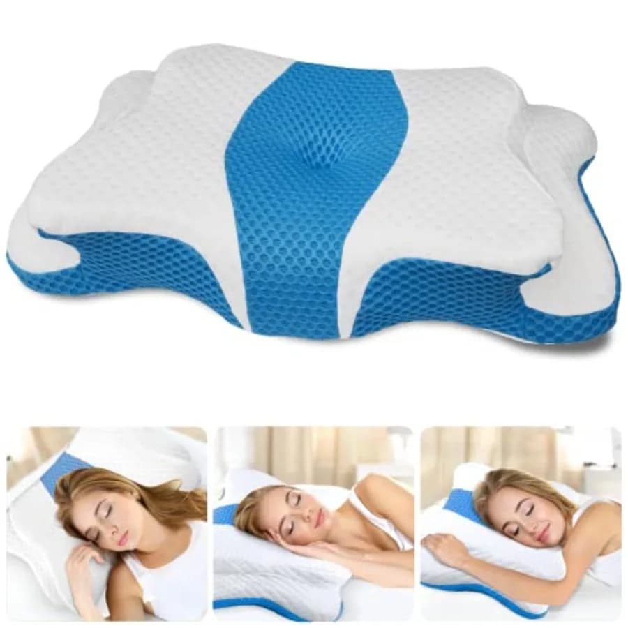 Memory Foam Pillows Cervical Pillow for Neck and Shoulder Pain Relief Ergonomic Contour Bed Pillow Soft for Side Sleep Stomach