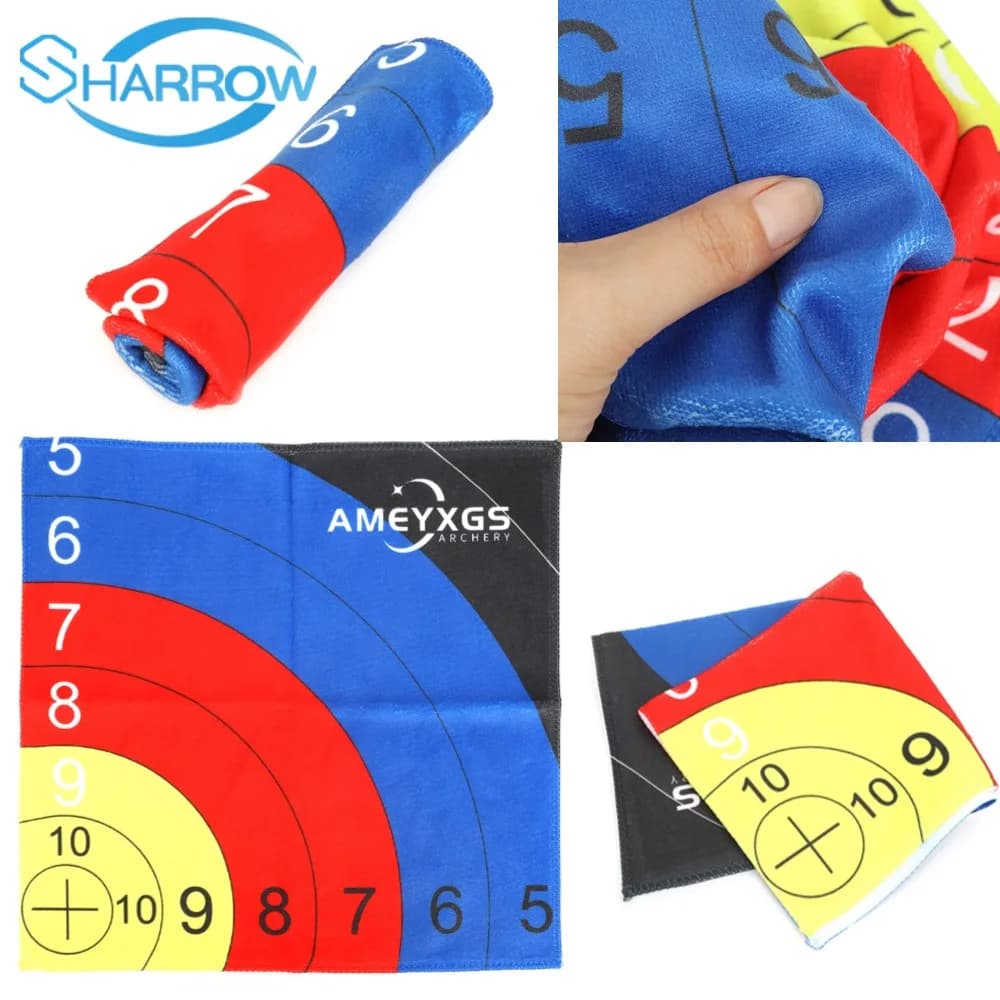 Asciugamano per bersaglio per tiro con l'arco Morbido microfibra Asciugatura rapida Leggero Portatile Durata Archer Arco Caccia Viaggi Asciugamani da campeggio Strumento