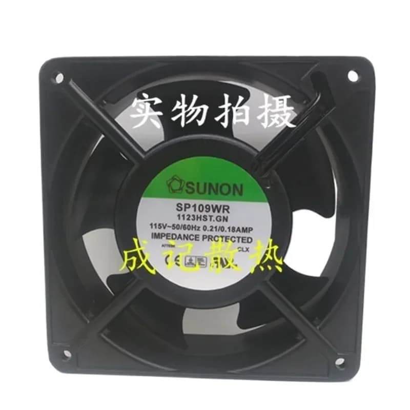 SUNON SP109WR 1123HSL.GN AC 115V 0.21A 12cm Cooling Fan for Electronic Equipment