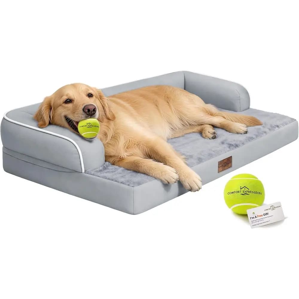 Cuccia Ortopedica XL per Cani - Divano per Animali Domestici Grande Lavabile e Impermeabile con Rivestimento Rimovibile, 42 x 30