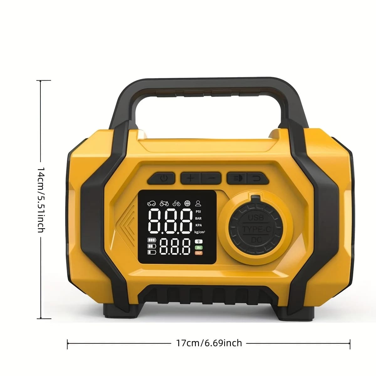 Avviatore di Emergenza 8000A con Compressore d'Aria e Aspirapolvere, Avviatore Portatile per Auto, Batteria di Avviamento con Compressore Digitale da 150PSI